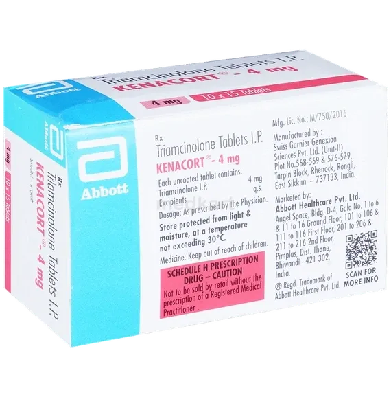 kenacort 4mg tablet 15's